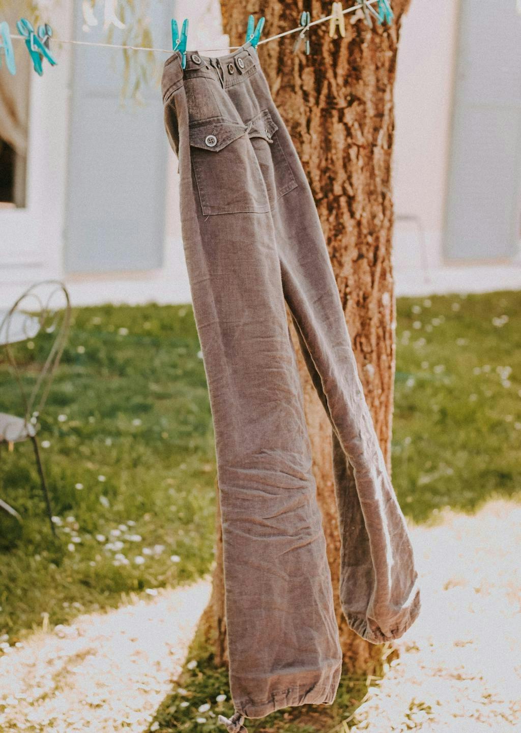 Hvite linbuksr ble brune