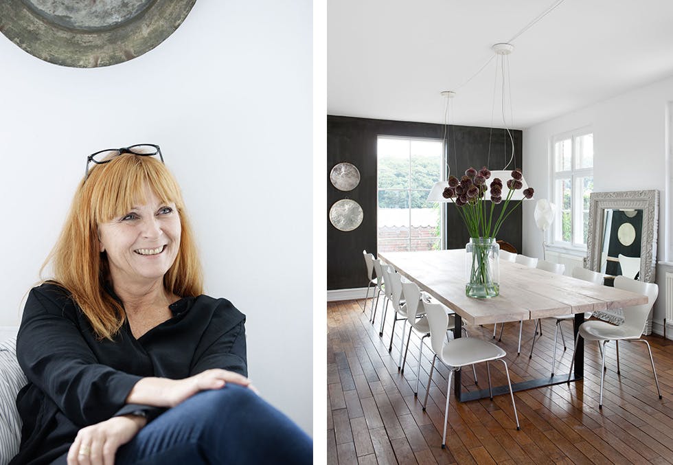 Hjemme hos Anita Schytte i en mursteinsvilla i Korsør.