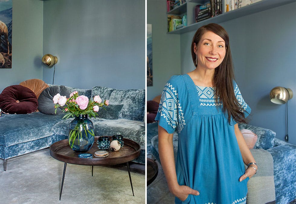 hjemme hos interiørdesigner Karina Holmen