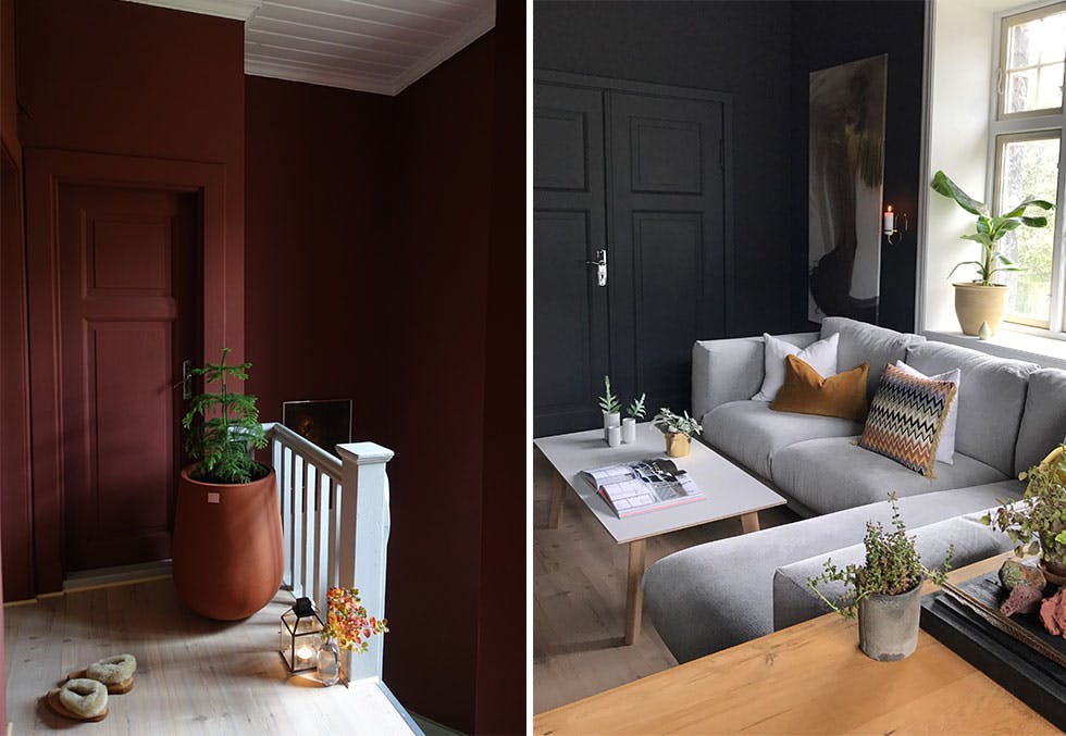 fargerik maling på på veggen