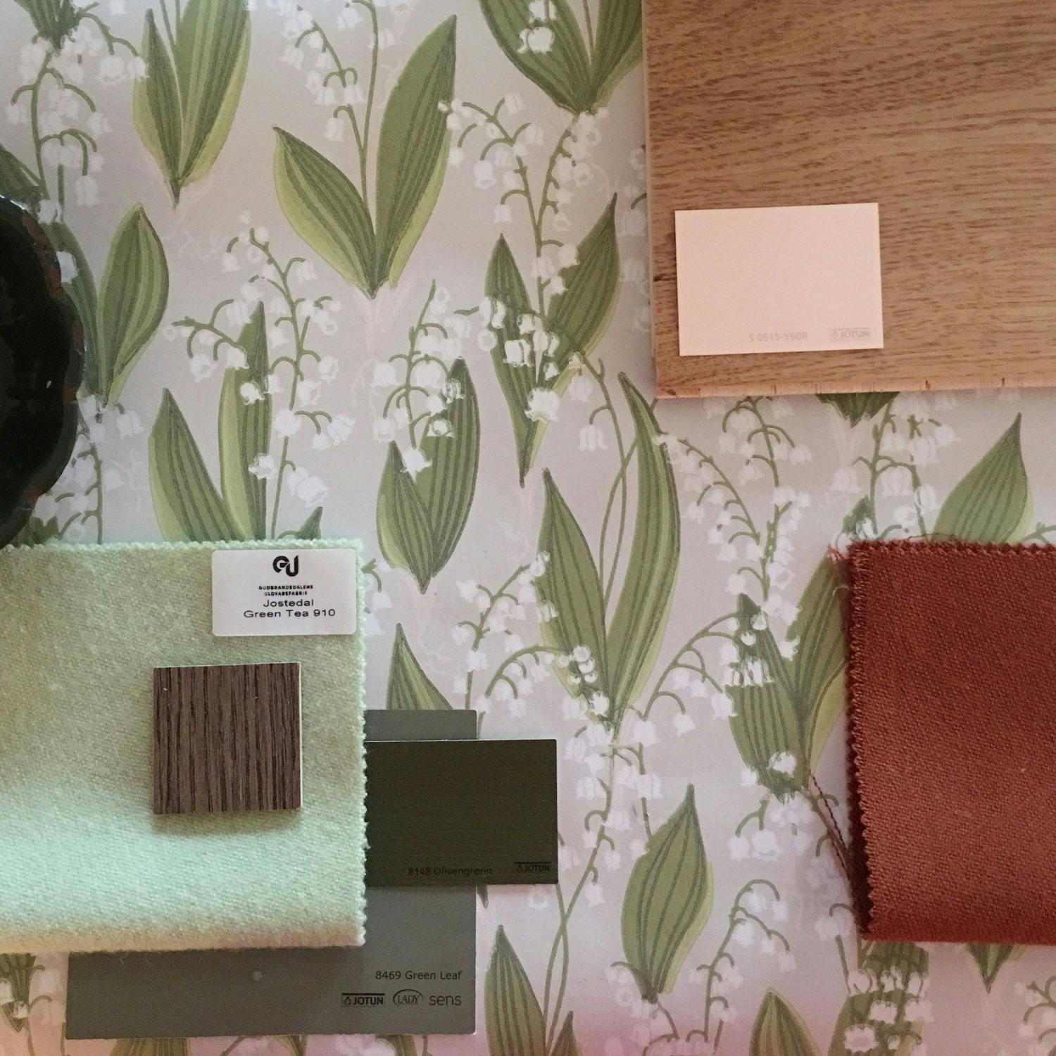 Prøv deg frem med ulike fargeprøver til du finner din palett.