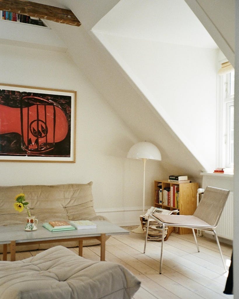 Stue i naturale farger