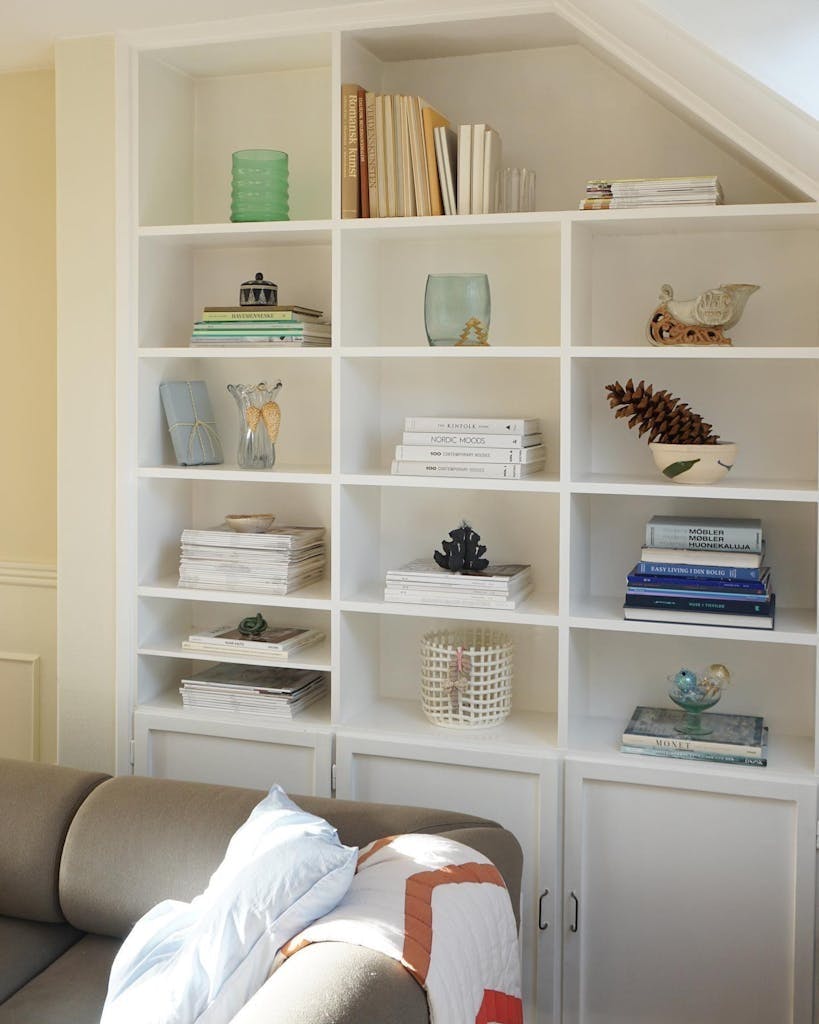 Innebygget bokhylle Innebygget bokhylle