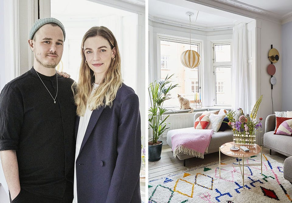 Molly og Benjamins kreative leilighet fargerik københavn