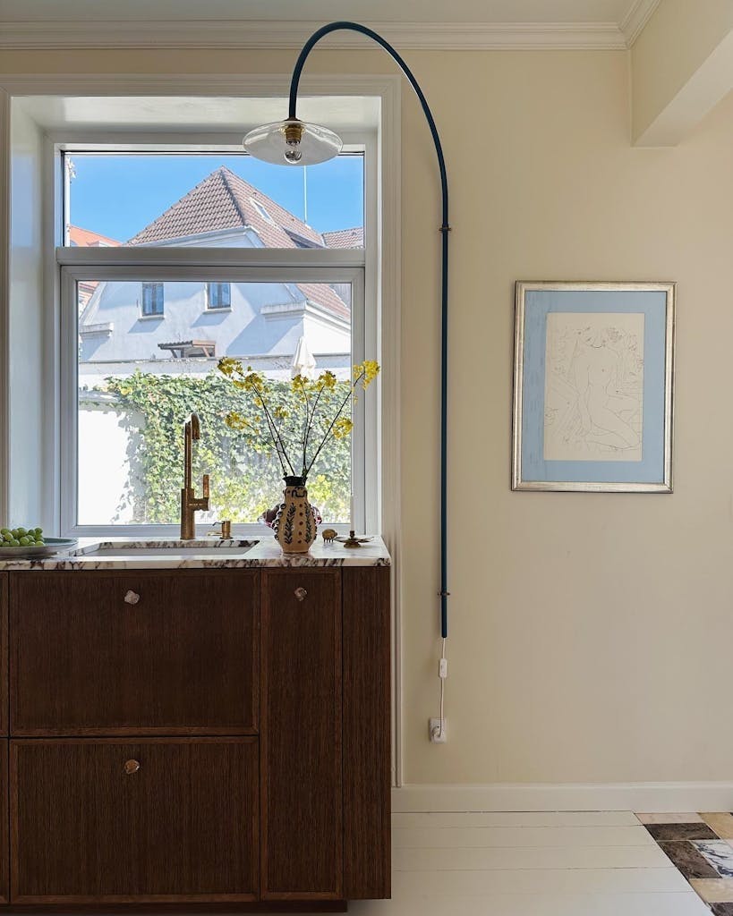 Nydelig utsikt fra kjøkken