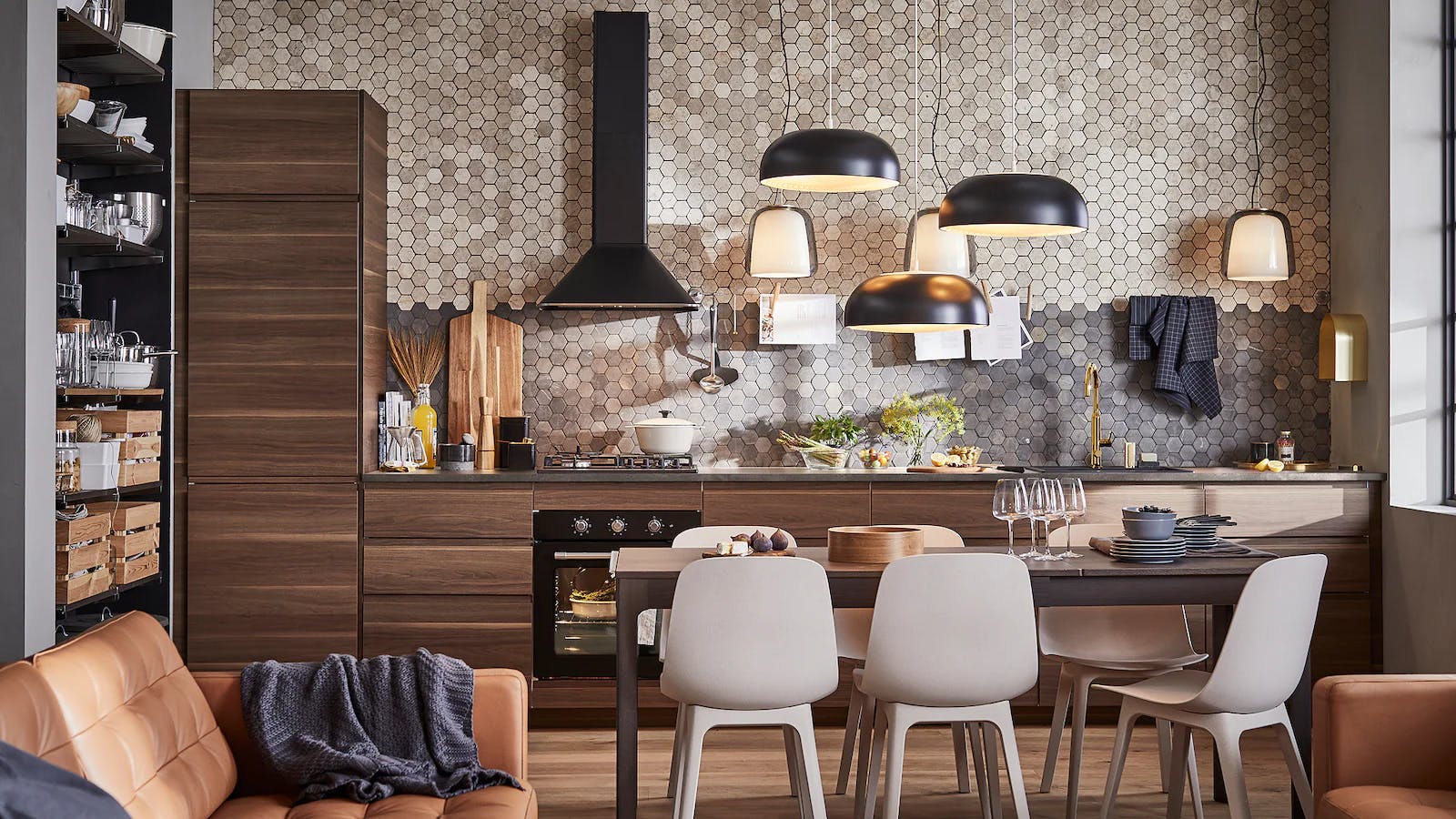 minimalistisk Ikea kjøkken