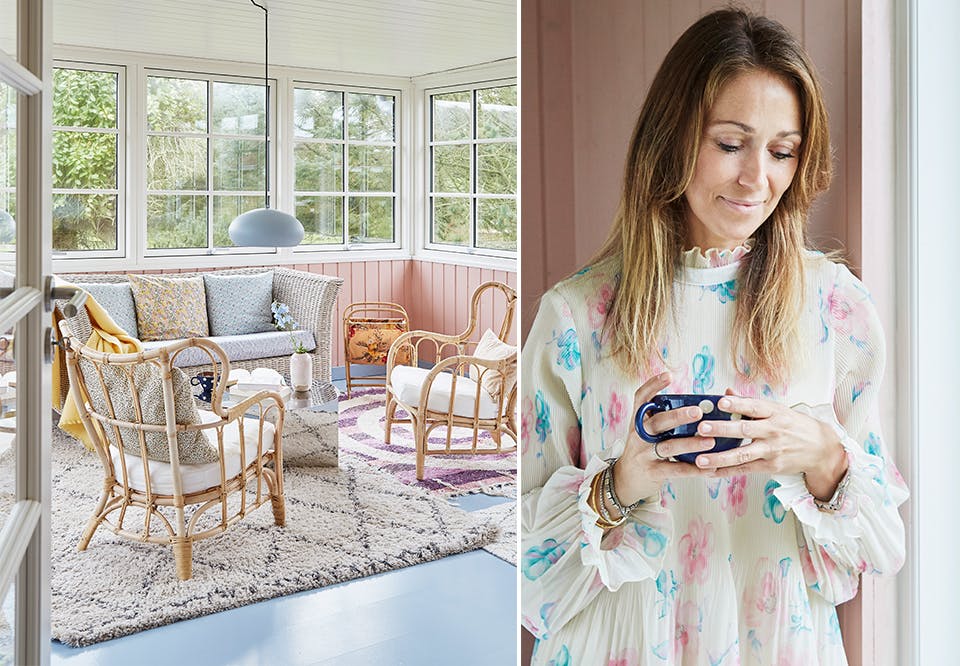 Sommerhytte i pastell