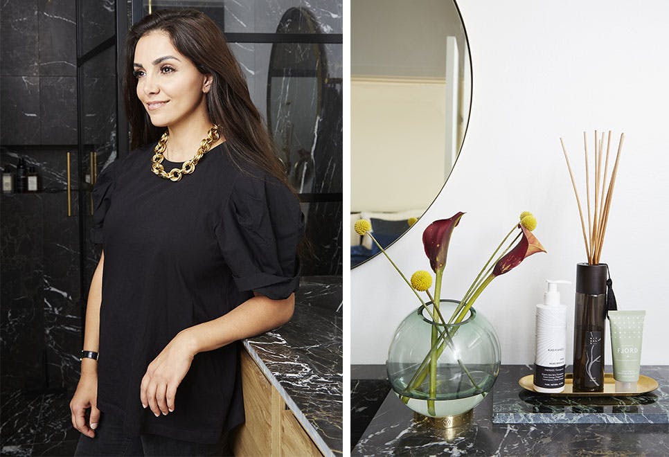 Marmor på badeværelset 