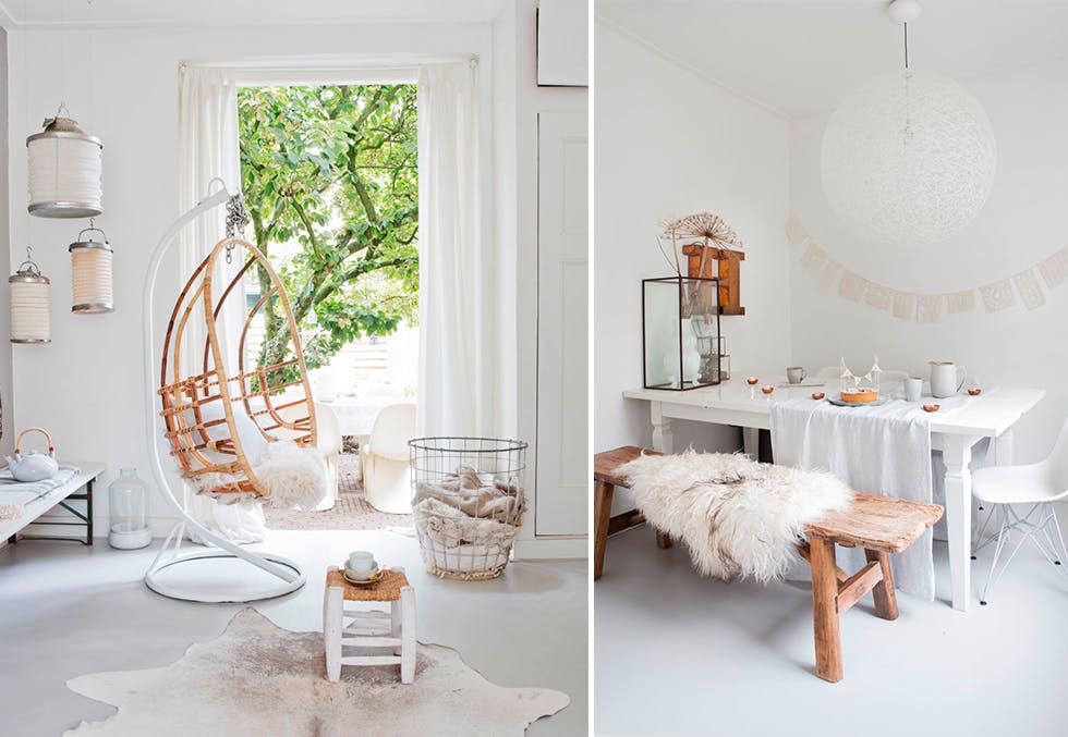 Hvit og skandinavisk stil