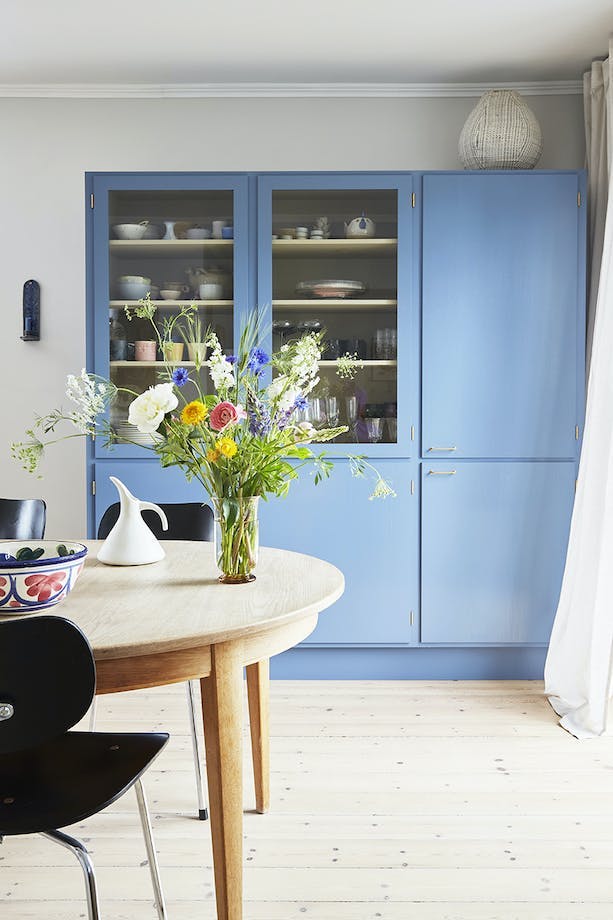 Blått kjøkken