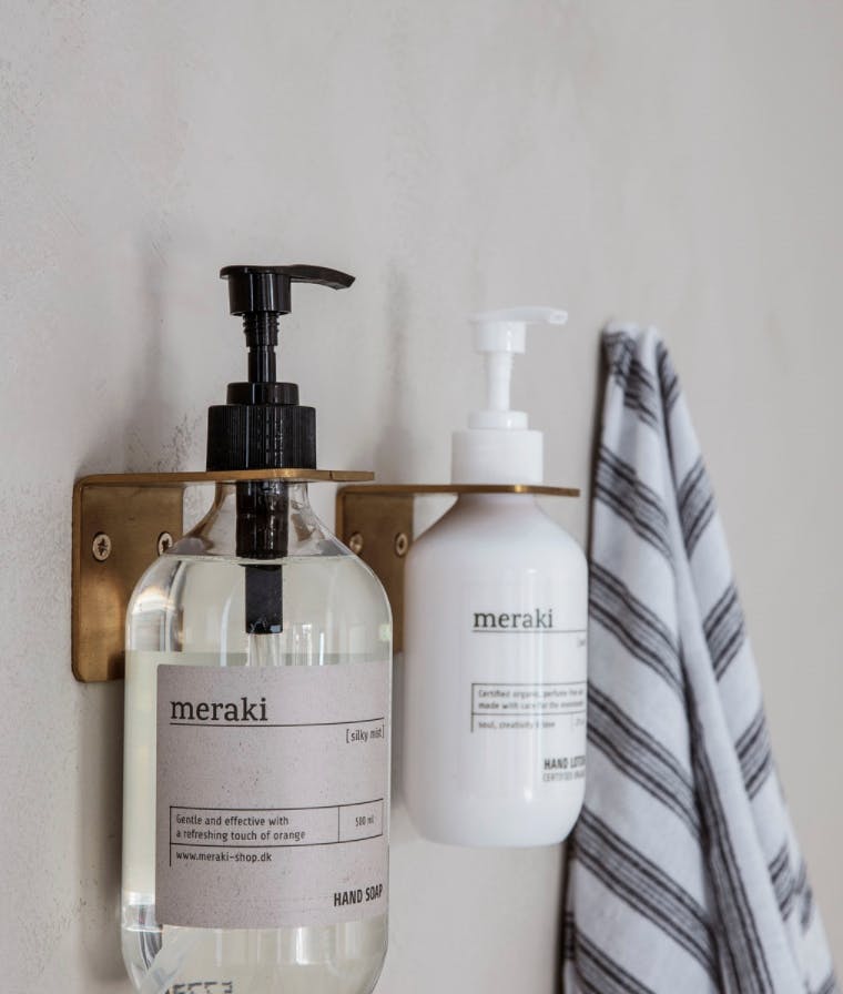 Messingholder til såpedispenser