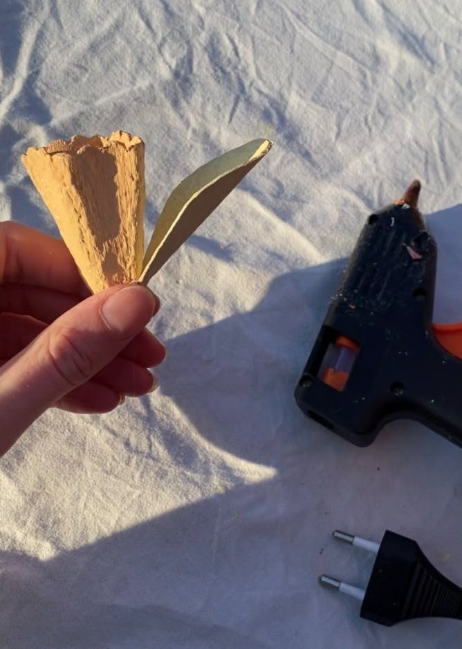 Blomster av eggekartong