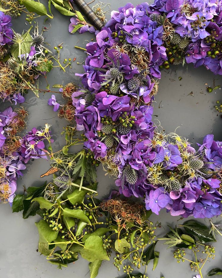 adventskrans blomster