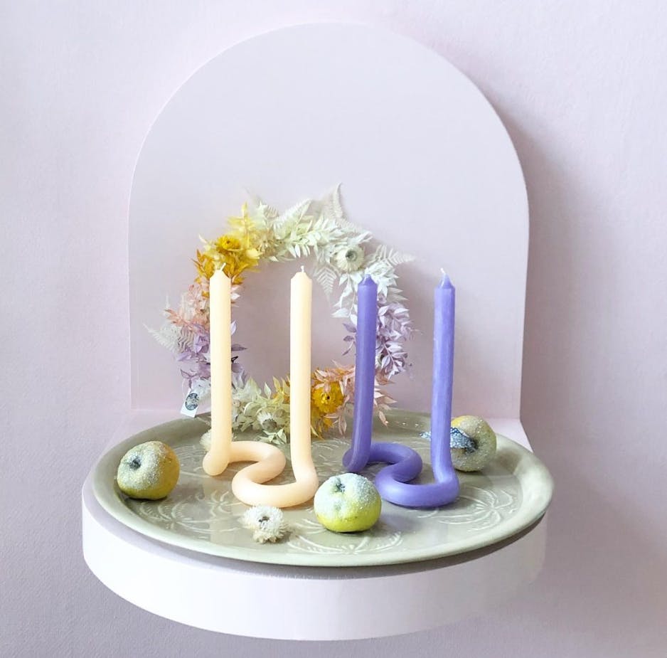 adventskrans stearinlys