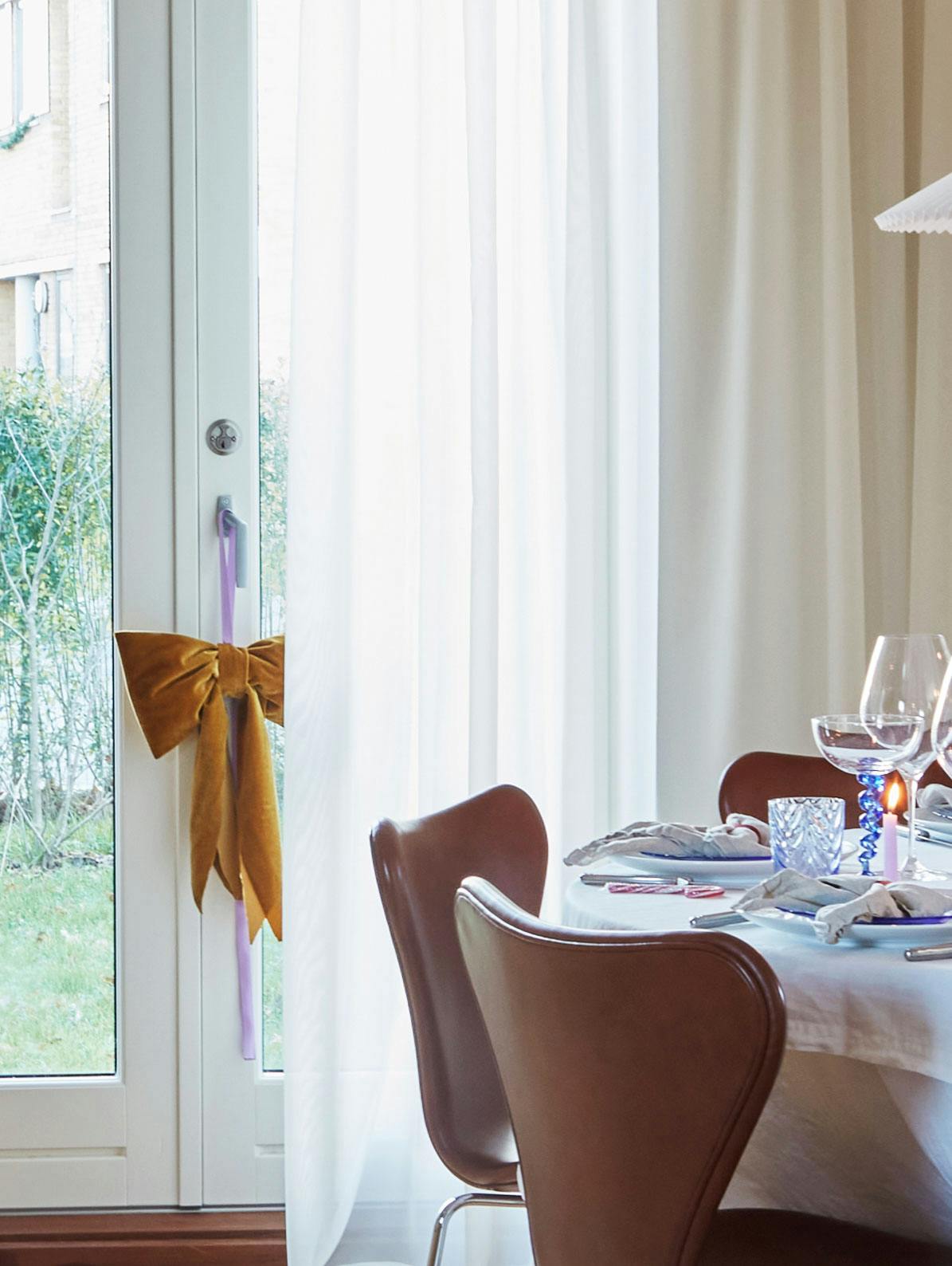 Stofsløjfe julepynt