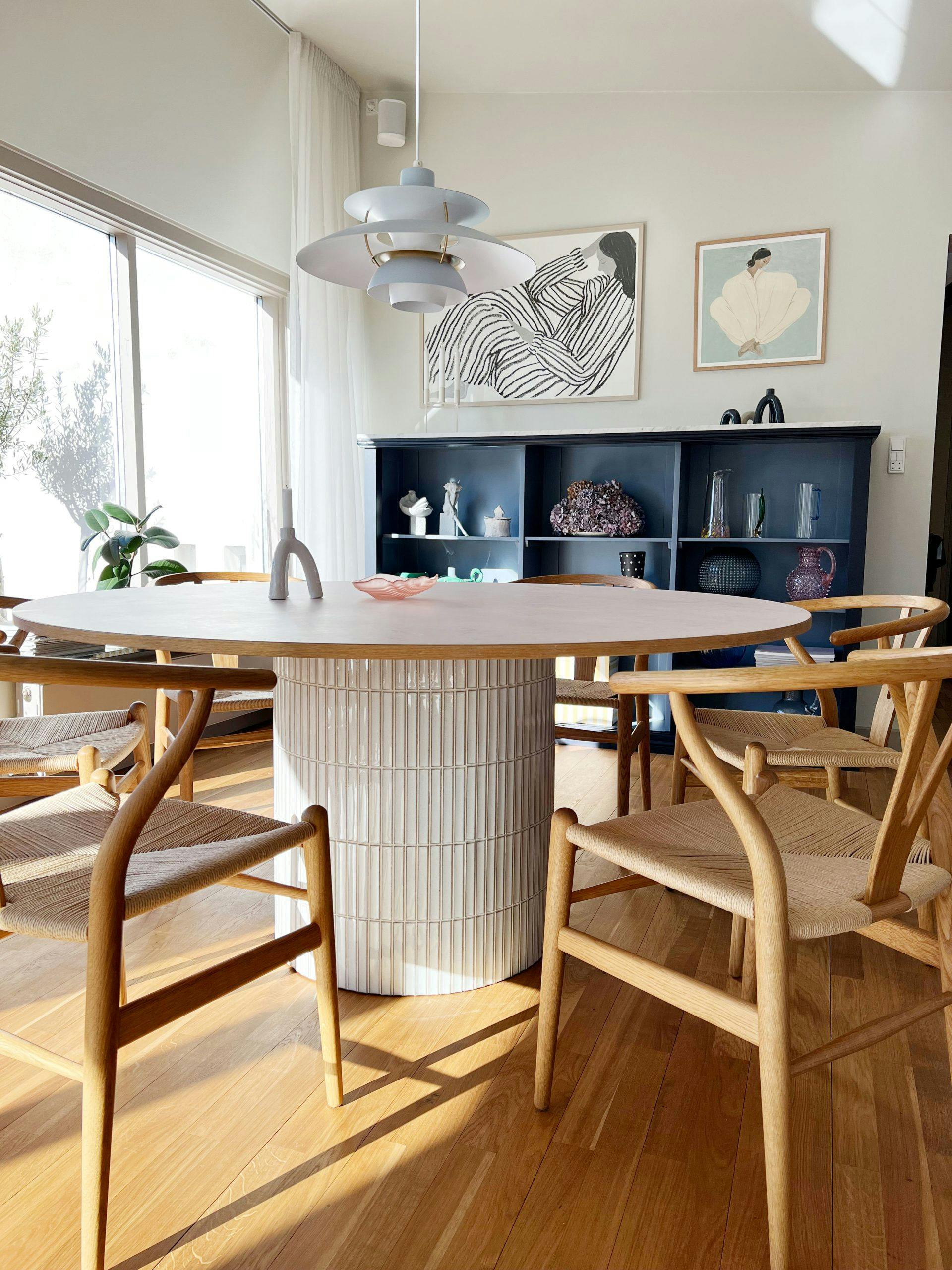 Spisebord med fliser