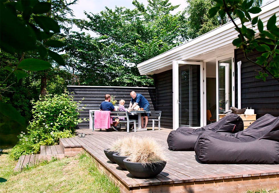 Koselig hytte i funkisstil