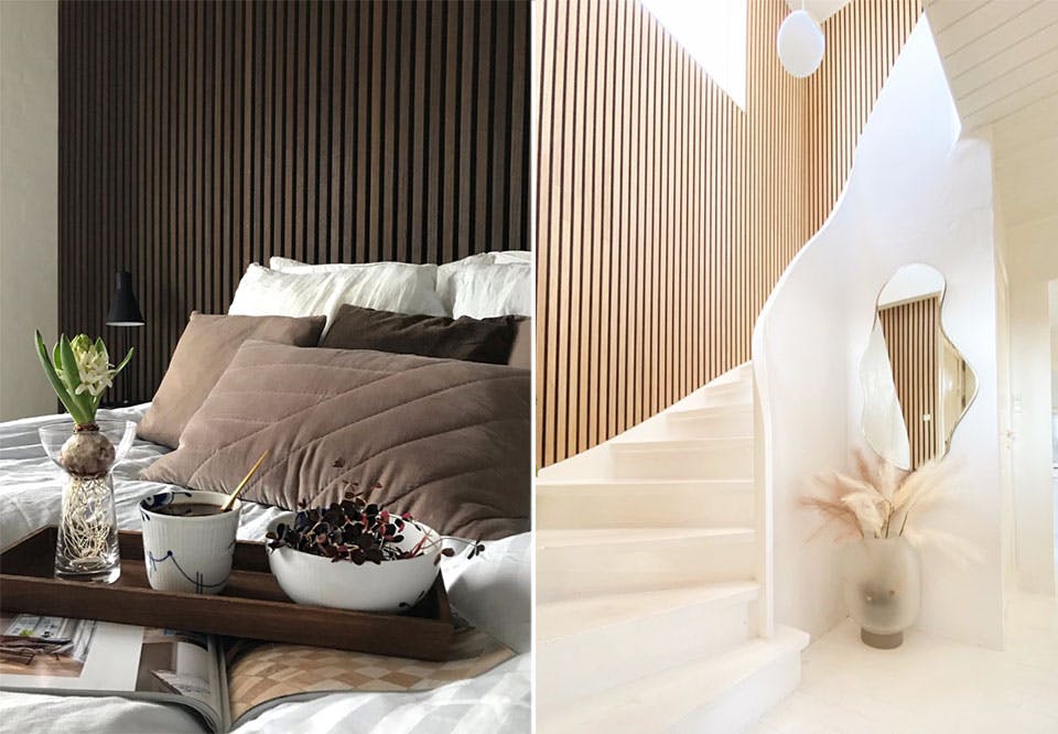 Spilevegg i innredningen