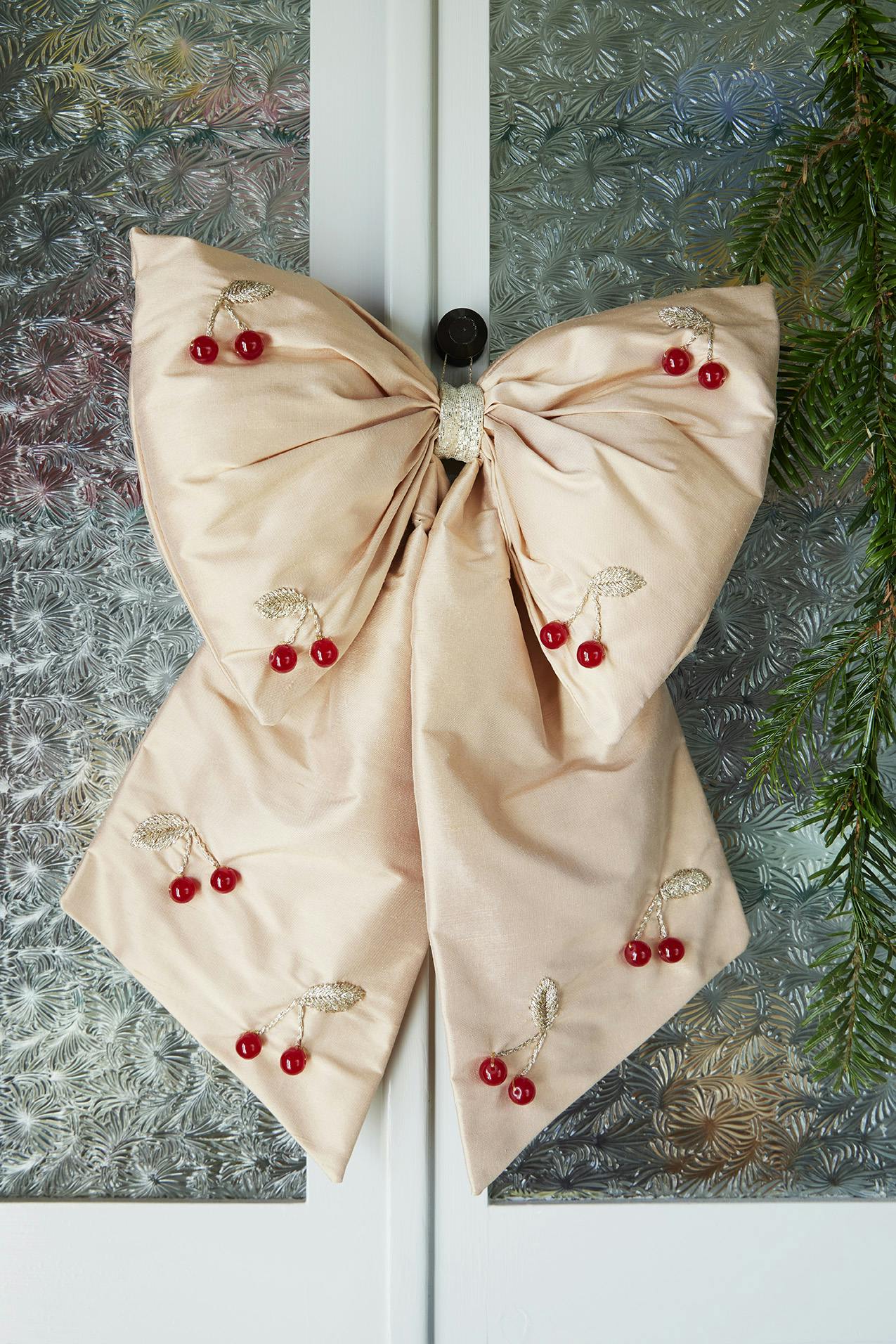 Stoffsløyfe julepynt