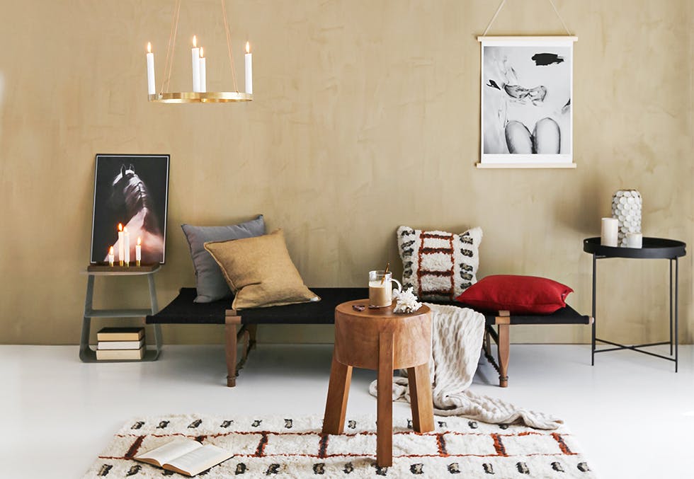 Koselig kosekrok med varme farger