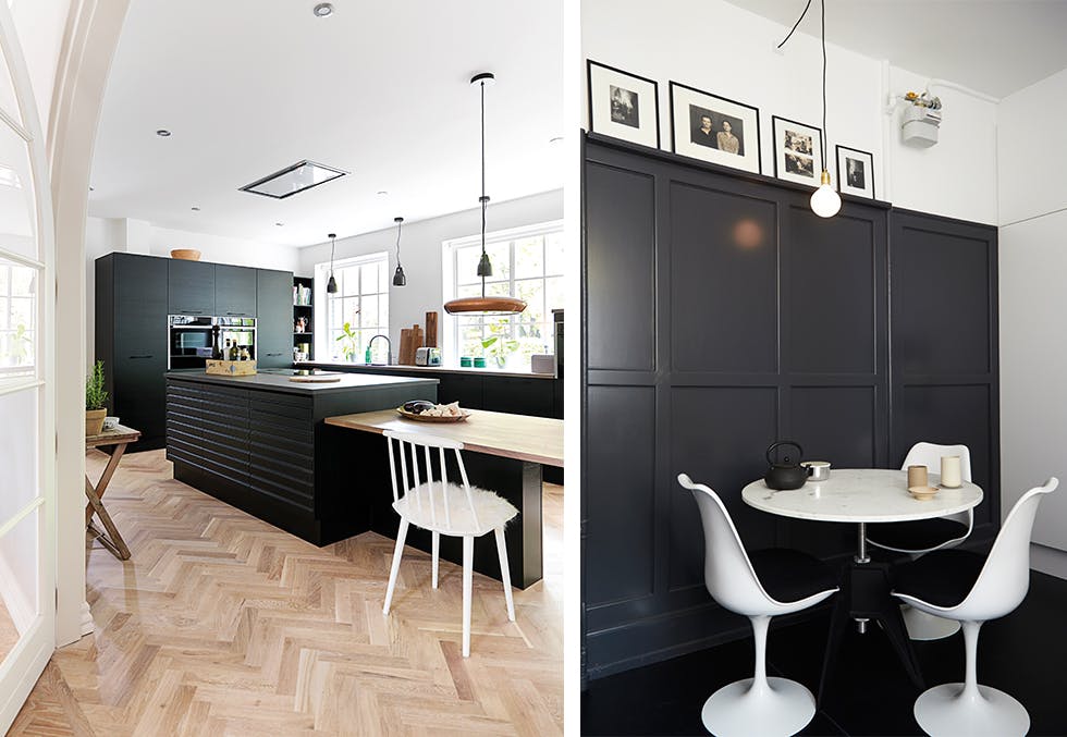 10 ideer til et svart og trendy kjøkken