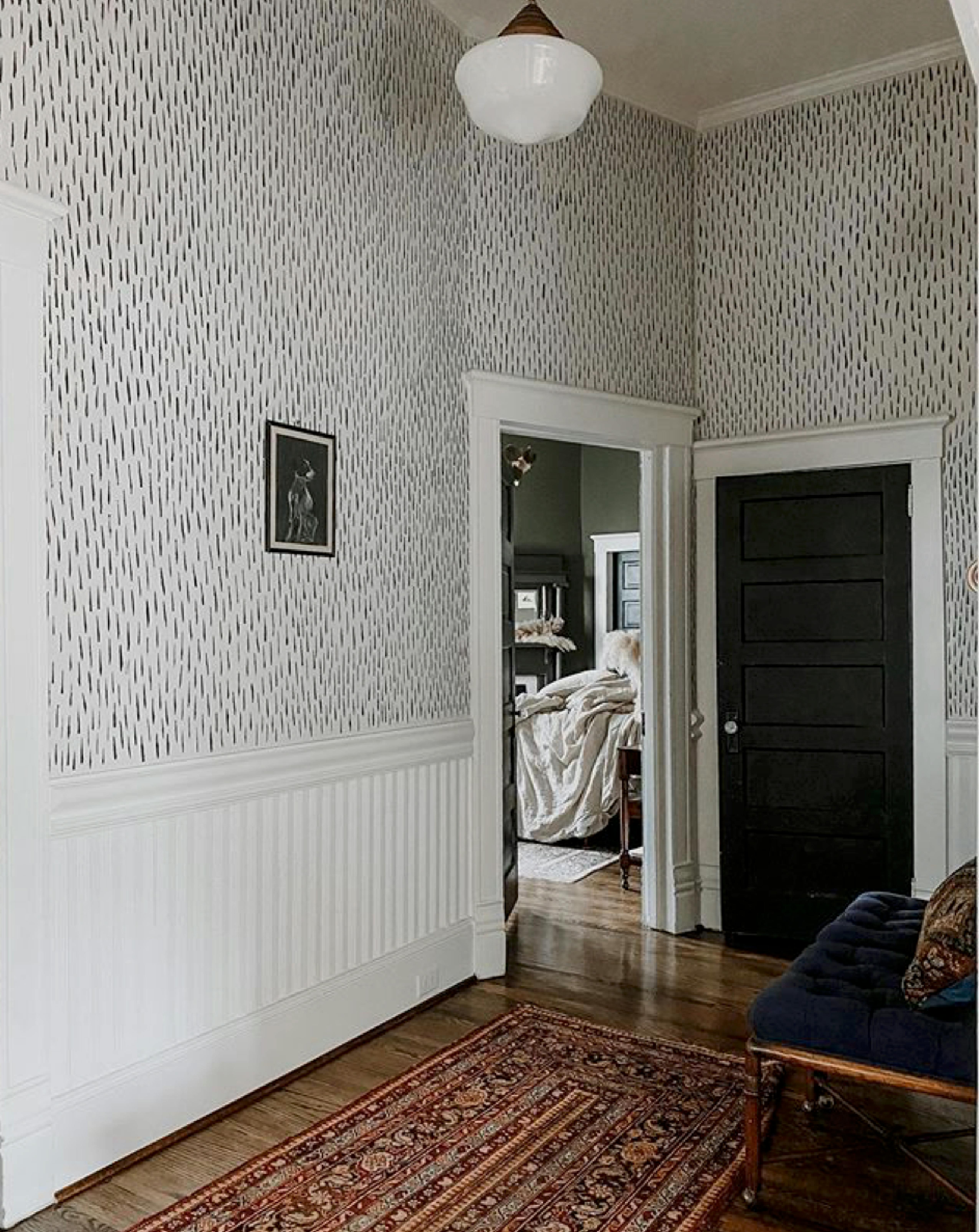 Malet mønster på væg