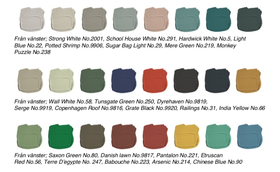 Farver fra Farrow & Ball til norden