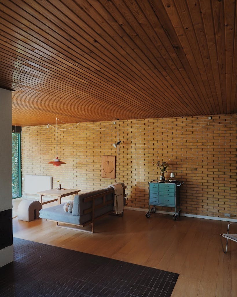 Hjemme hos ukens instagrammer Stue med murstein vegg