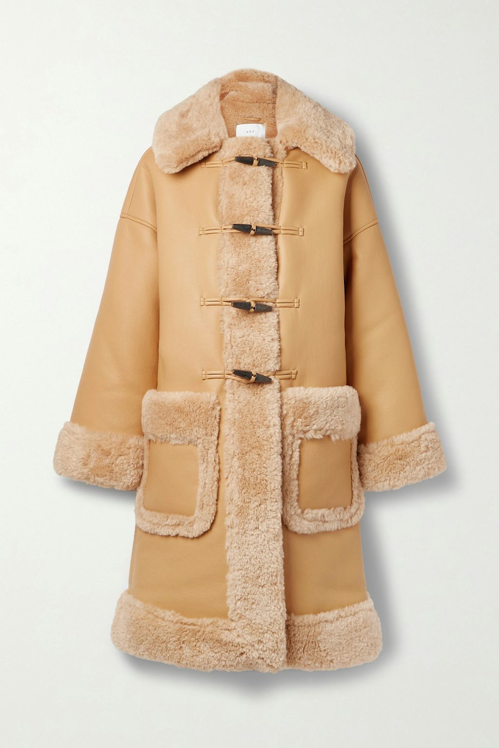 w920_q805 Oversized vinterjakke med faux shearling