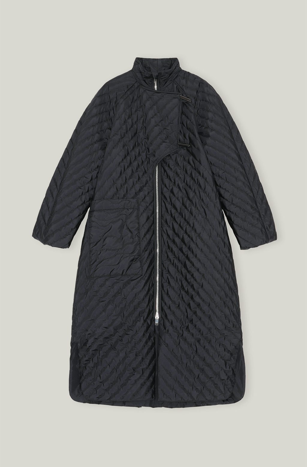 F6199-099-1 Quiltet vinterfrakke fra Ganni