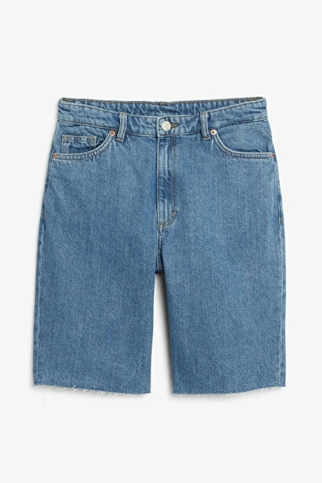 Monki lange denimshorts