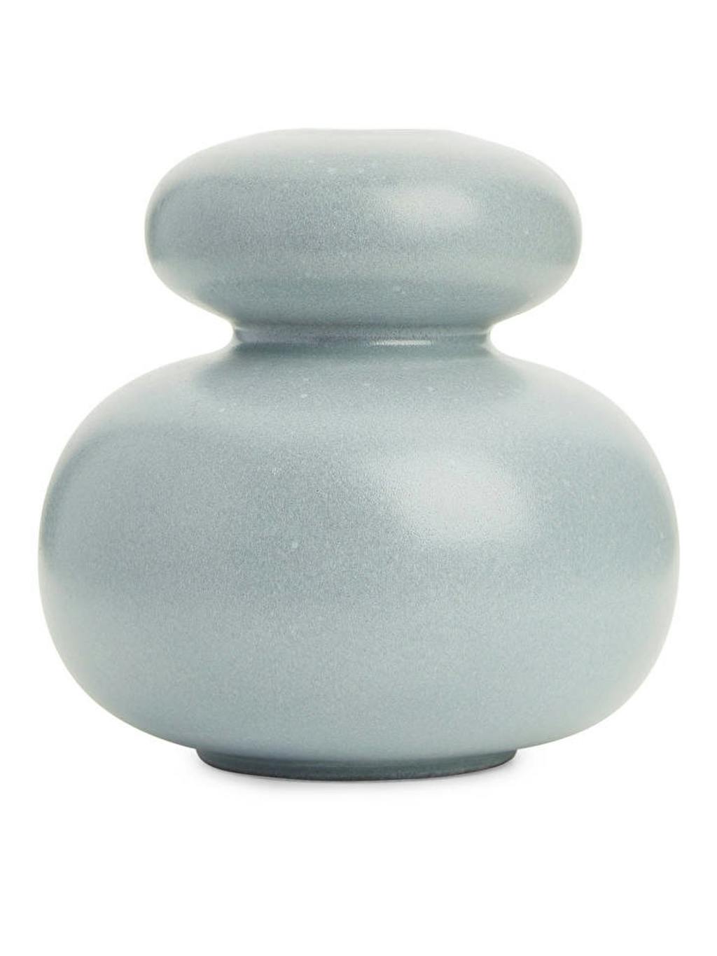 Skulpturel glaseret terracotta vase