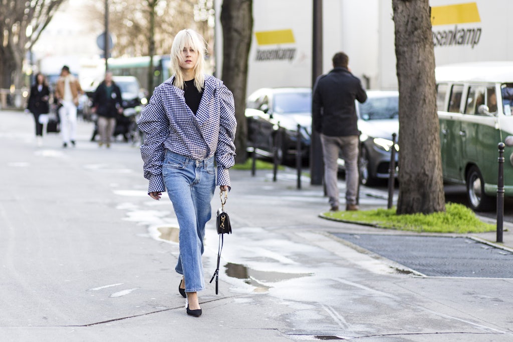 Jeans med falske huller Klassiske jeans fra levi's