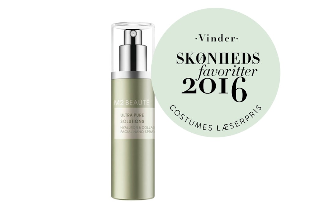 Bedste skønhedsopfindelse Ultra pure solutions hyaluron & collagen facial nano spray, M2 Beauté