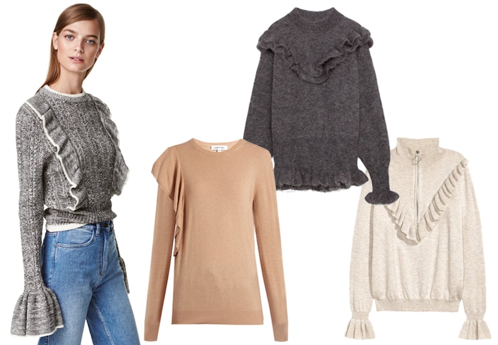 Shop efterårets musthave: strik med flæser