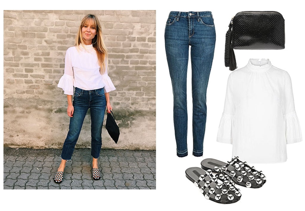 Shop Jeanettes look: flæser og 70'er ærmer