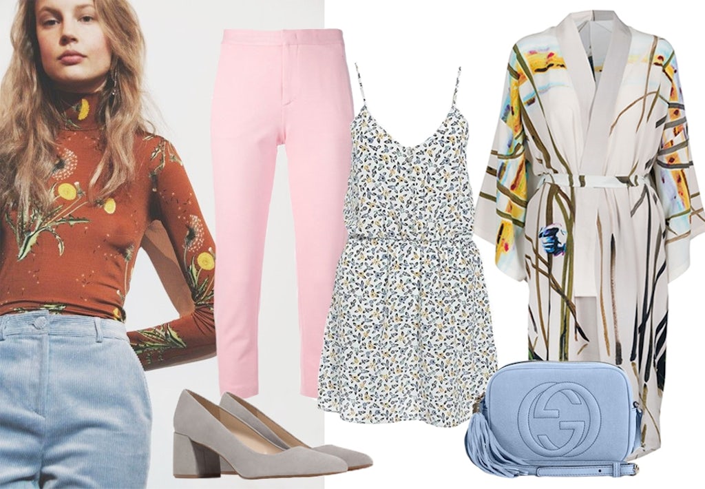Shop blomstret print og pastelfarver hos Anywear.dk