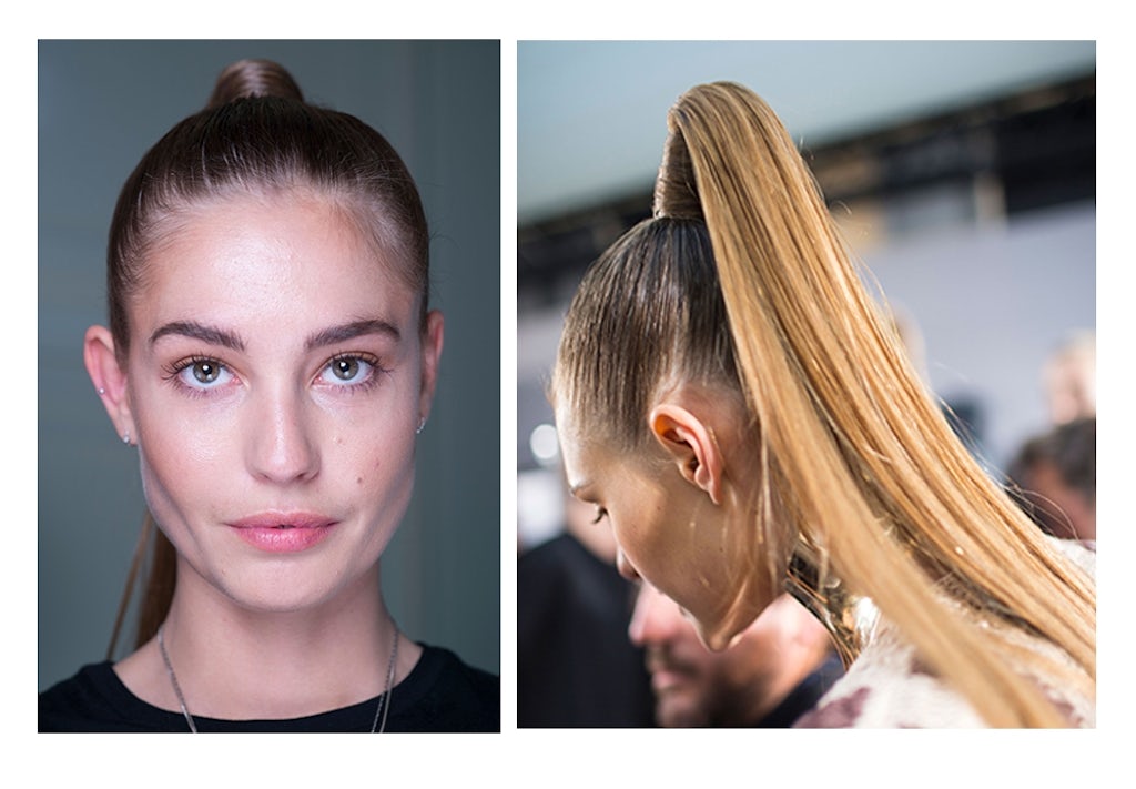 Sleek hestehale Nadja Bender, hestehale, Balmain SS16