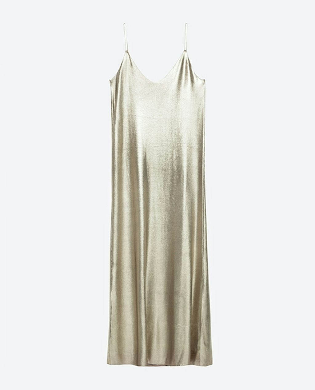 Metallisk slip dress Zara