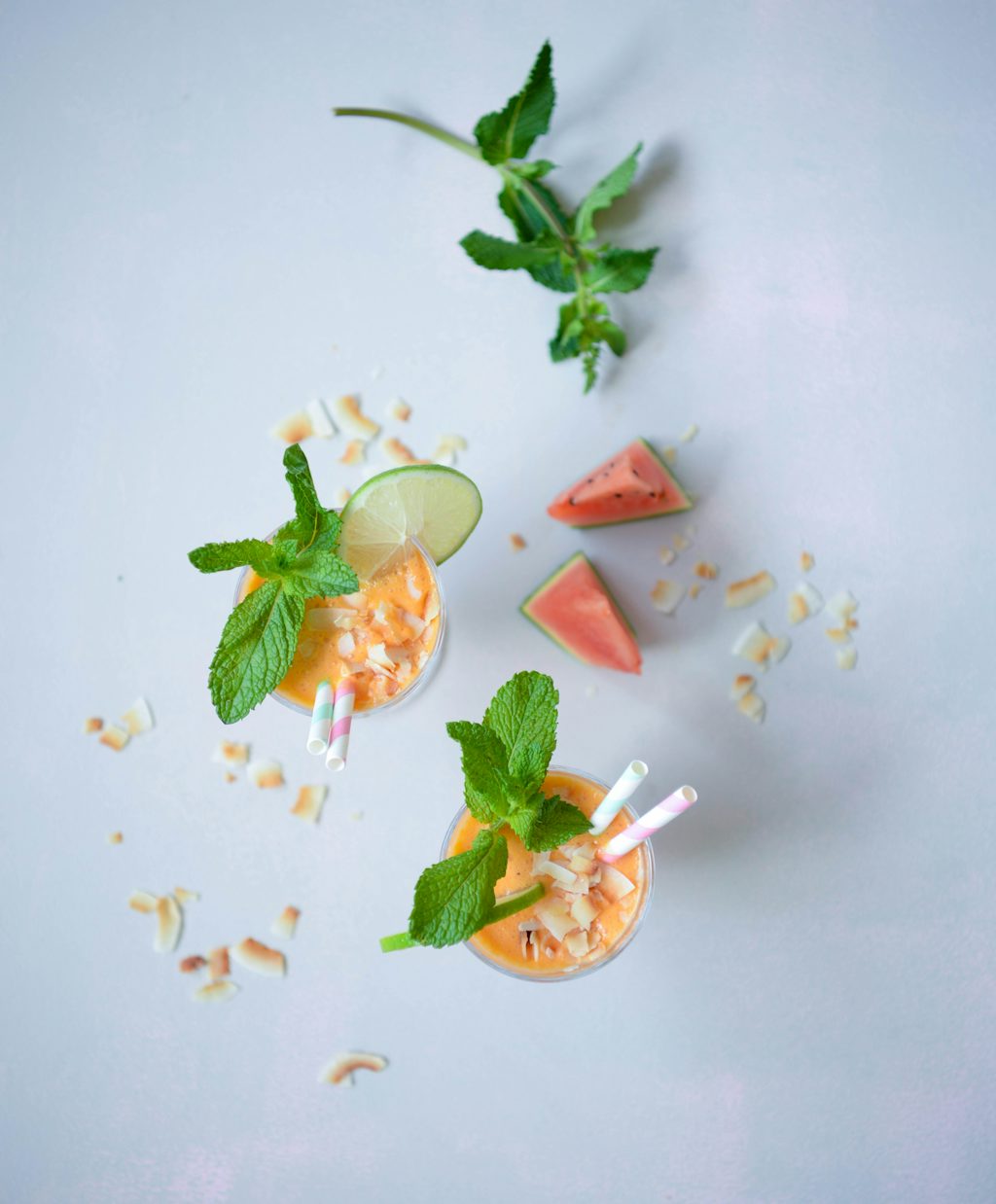 Vandmelon-milkshake med kokosmælk og lime: Sommerens lækreste drik
