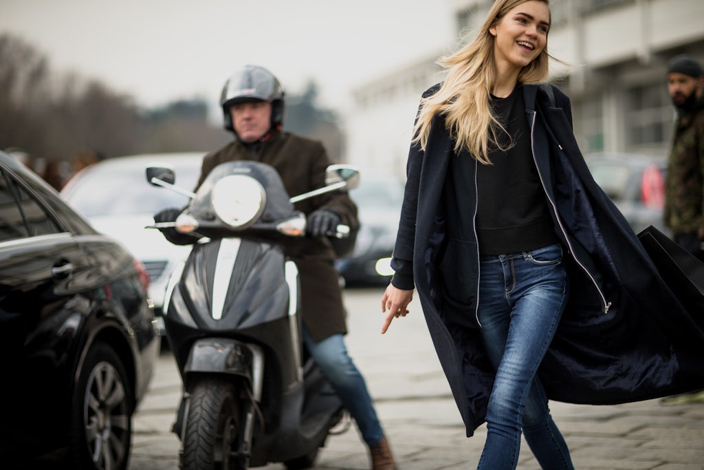 Line Brems Milan Fashion Week Street style