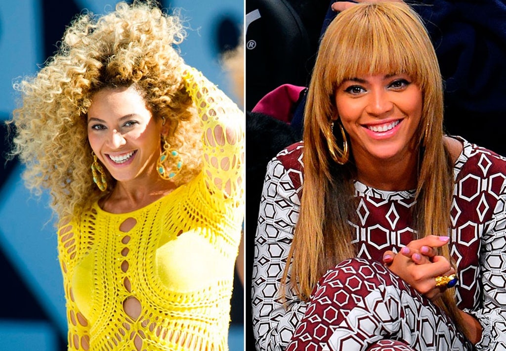 Beyoncés hår gennem tiden