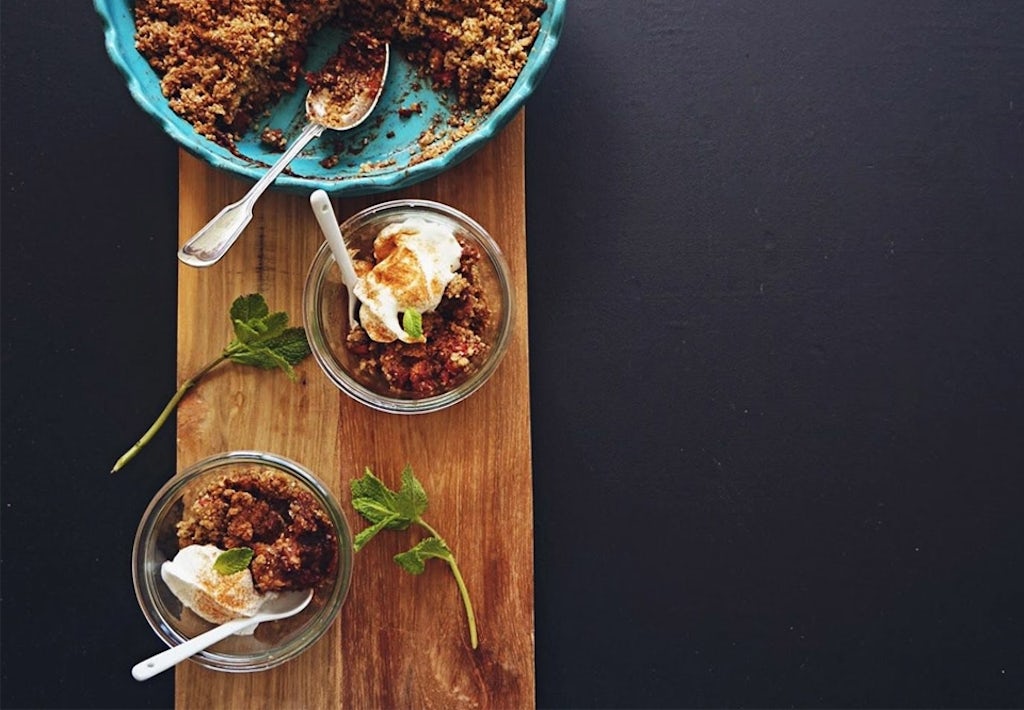 Glutenfri æblecrumble Glutenfri æblecrumble