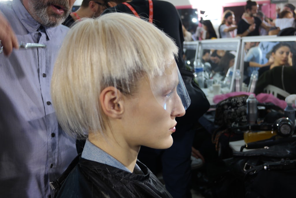 Haider Ackermann backstage Haider Ackermann backstage