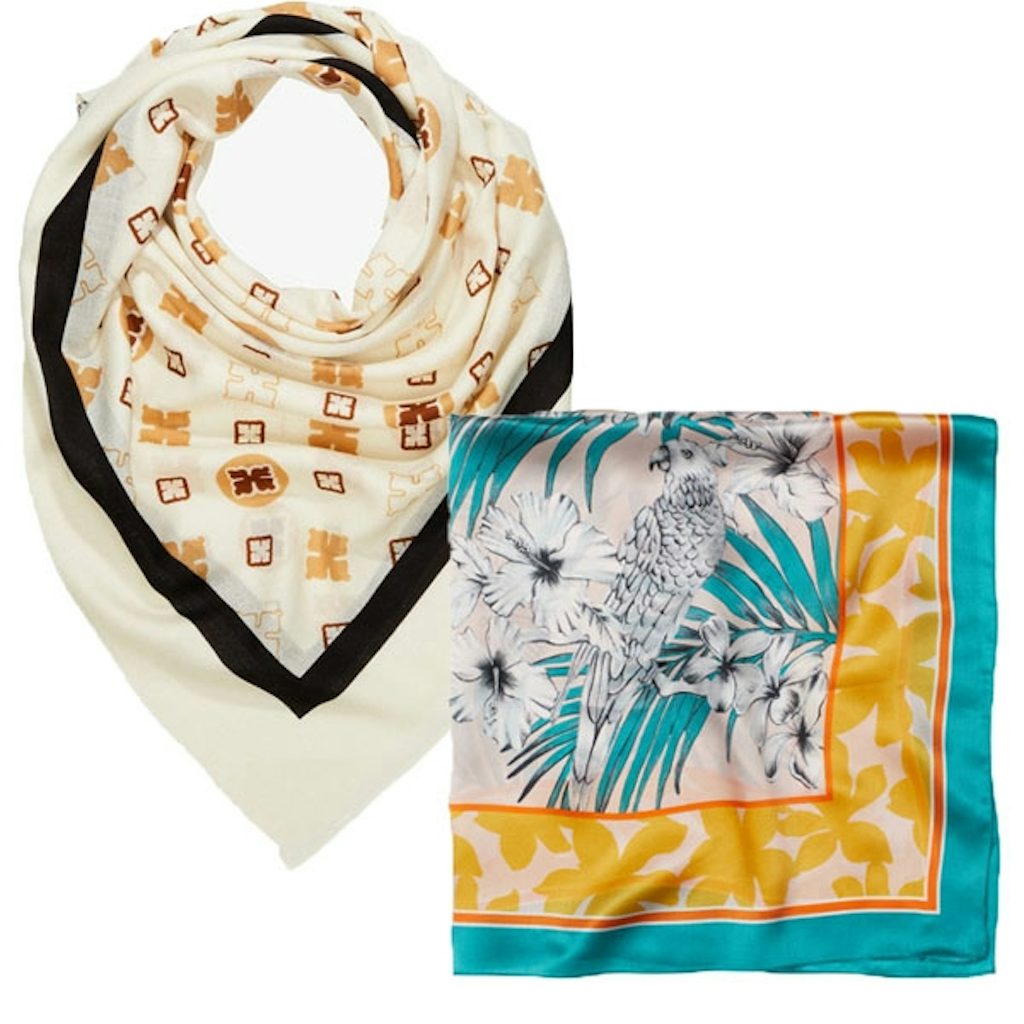Bøttehatt, silketørkle, sjal, stråhatt by Marlene Birger h&M