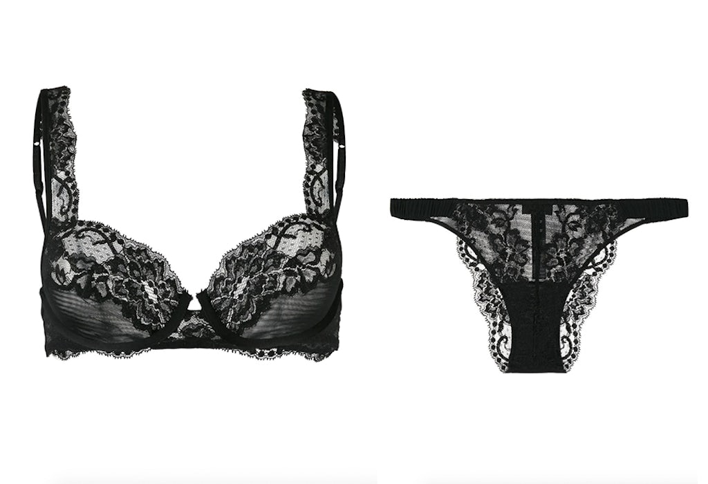 La Perla sort undertøj med blonder