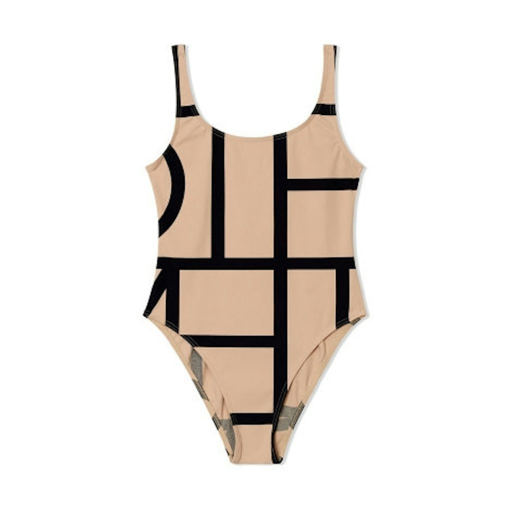 Klassisk beige badedrakt fra Totême Klassisk beige badedrakt fra Totême