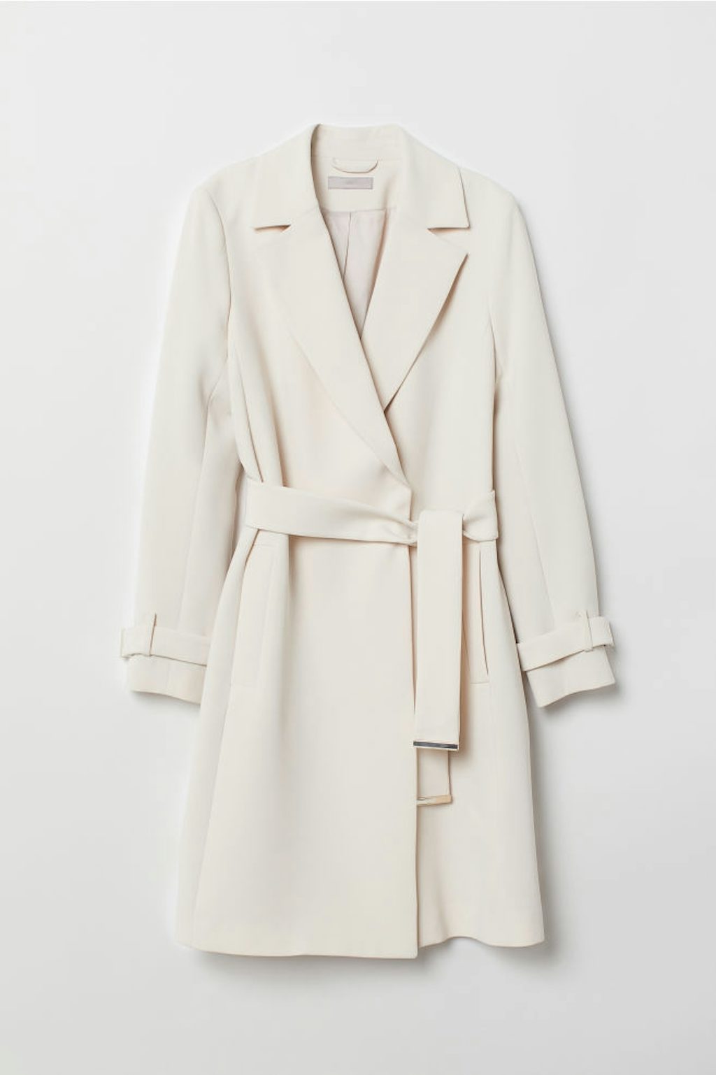 H&M hvit trenchcoat Vårjakker på budsjett