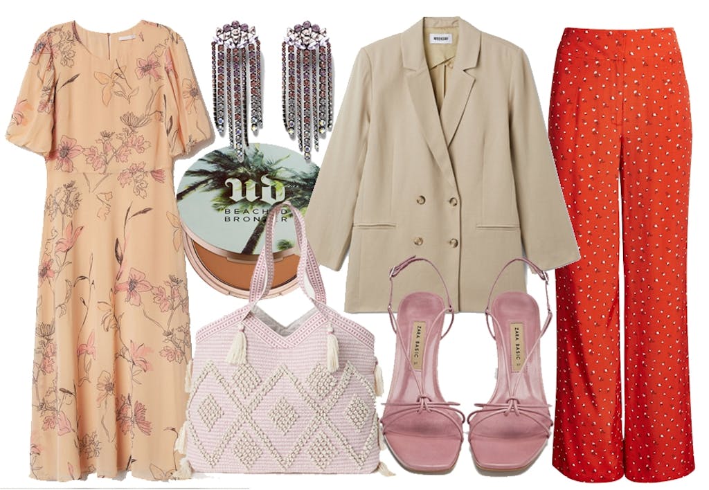 sommerkjole veske blazer sko