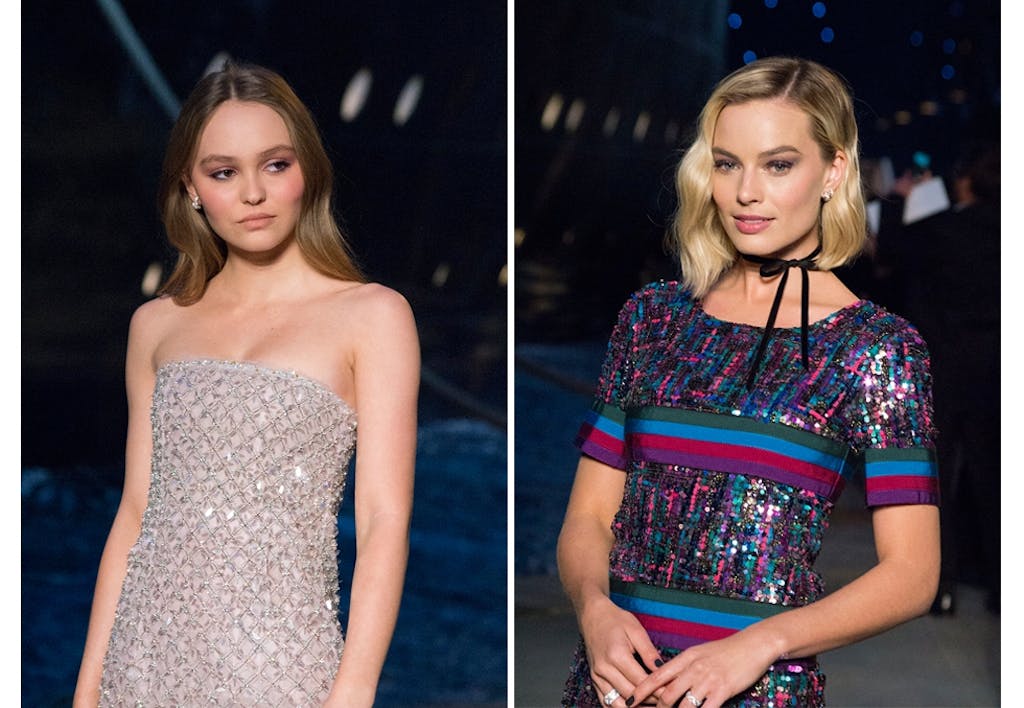Lily Rose Depp og Margot Robbie 